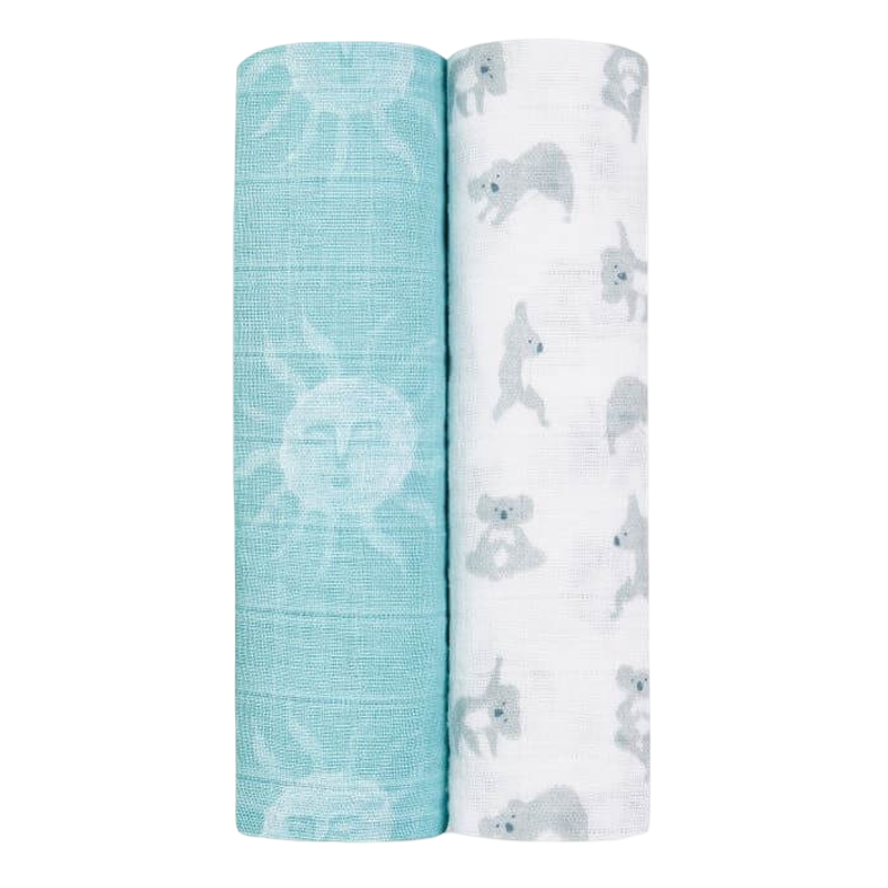 aden + anais 2-pack Muslin Swaddles - Now + Zen