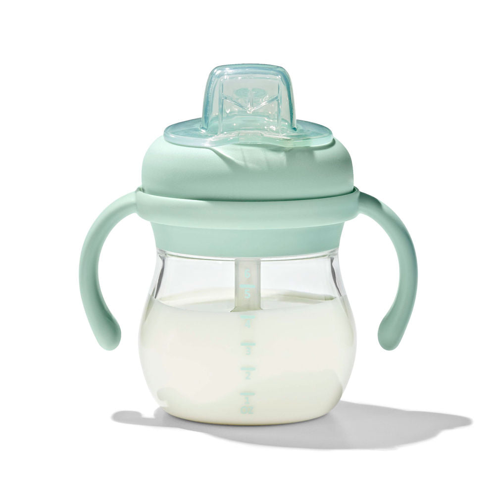 OXO Tot Transitions Soft Spout Sippy Cup With Removable Handles - Opal