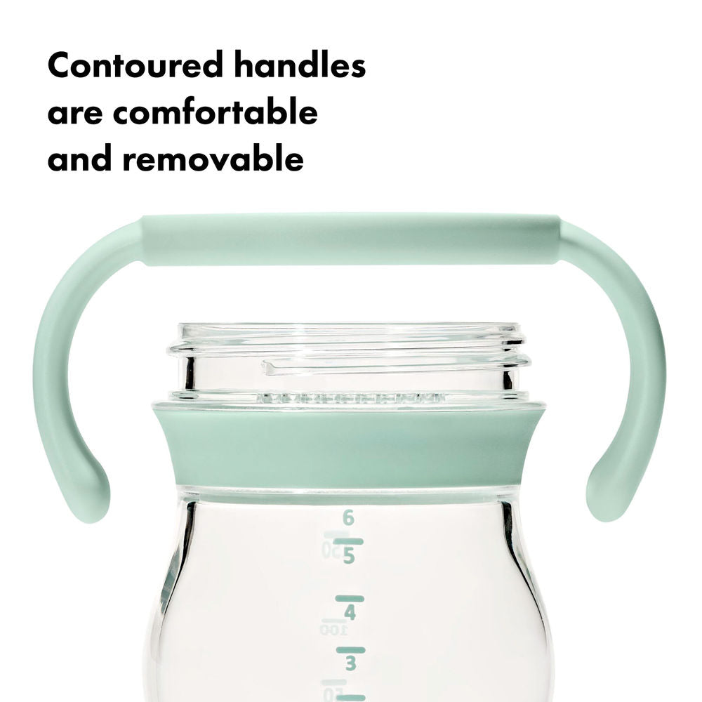 OXO Tot Transitions Soft Spout Sippy Cup With Removable Handles - Opal
