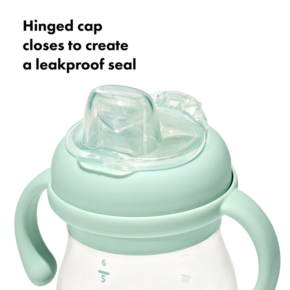 OXO Tot Transitions Soft Spout Sippy Cup With Removable Handles - Opal