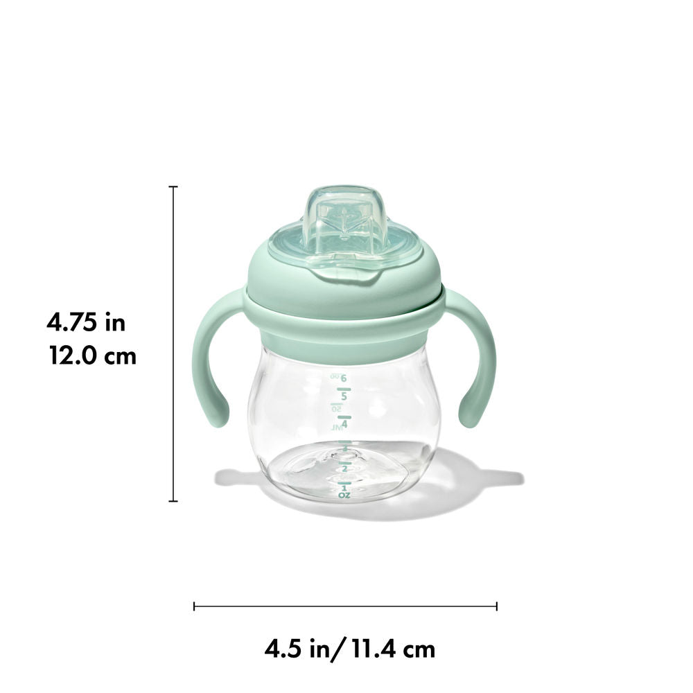 OXO Tot Transitions Soft Spout Sippy Cup With Removable Handles - Opal