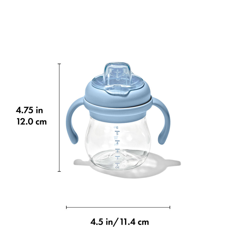 OXO Tot Transitions Soft Spout Sippy Cup With Removable Handles - Dusk