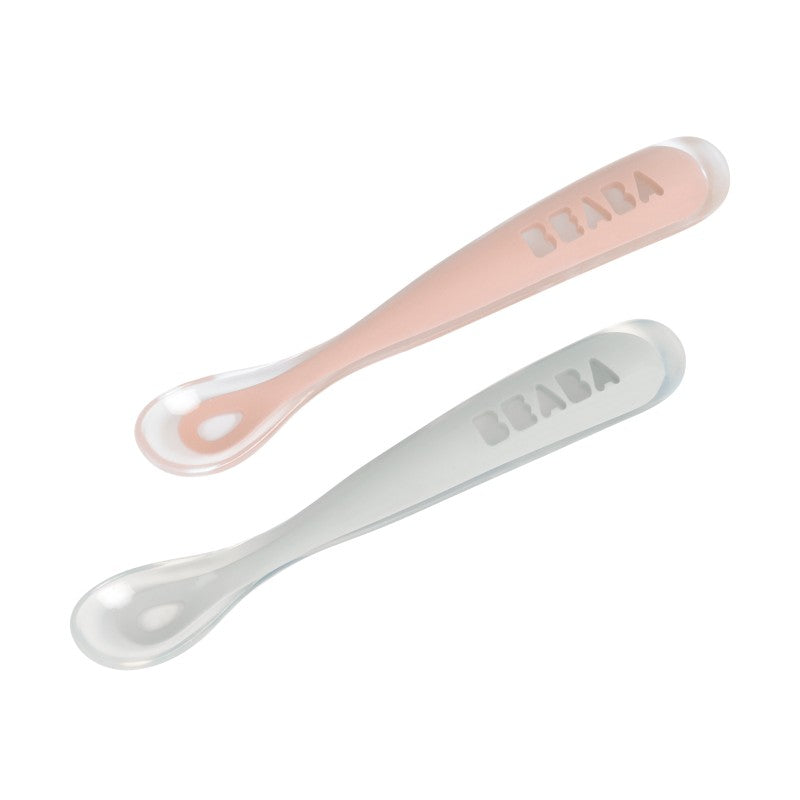 1st Stage Silicone Spoons 2 Pack with Case