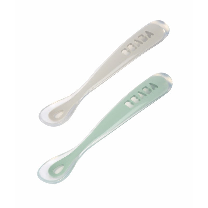 1st Stage Silicone Spoons 2 Pack with Case