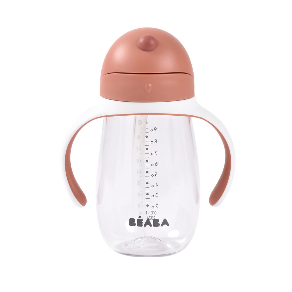 Beaba Straw Cup 300ml - Terracotta