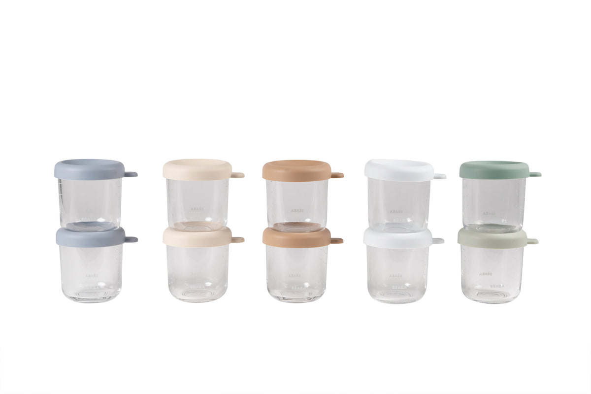 250ml Natural Glass Containers - 10 Pack