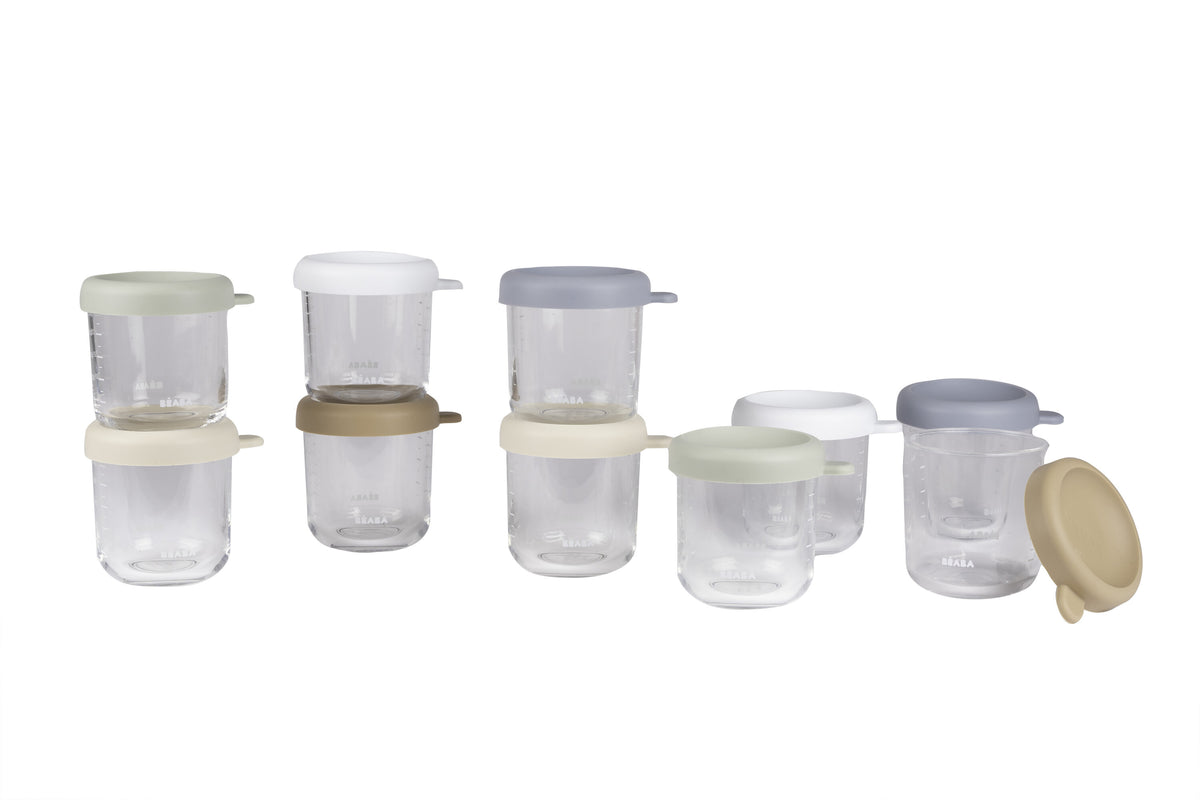 250ml Natural Glass Containers - 10 Pack