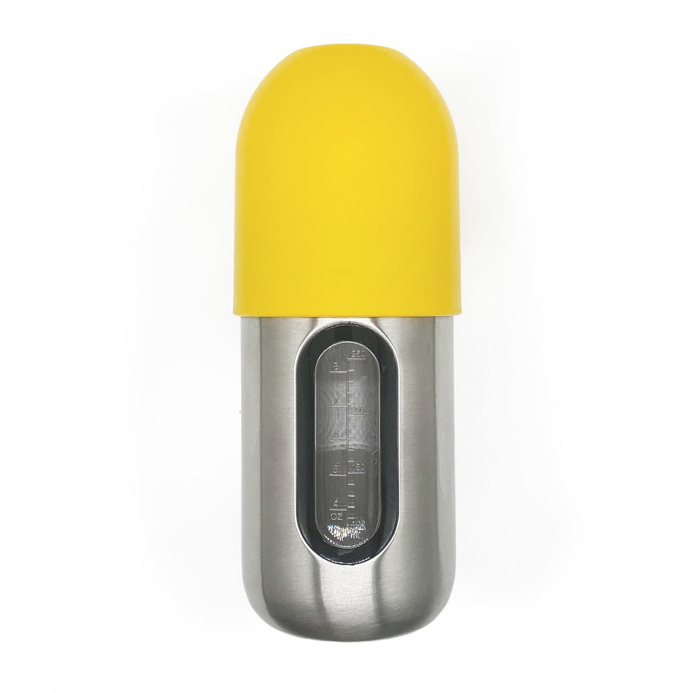 Lion & Lady 350ml Stainless Straw Cup - Yellow