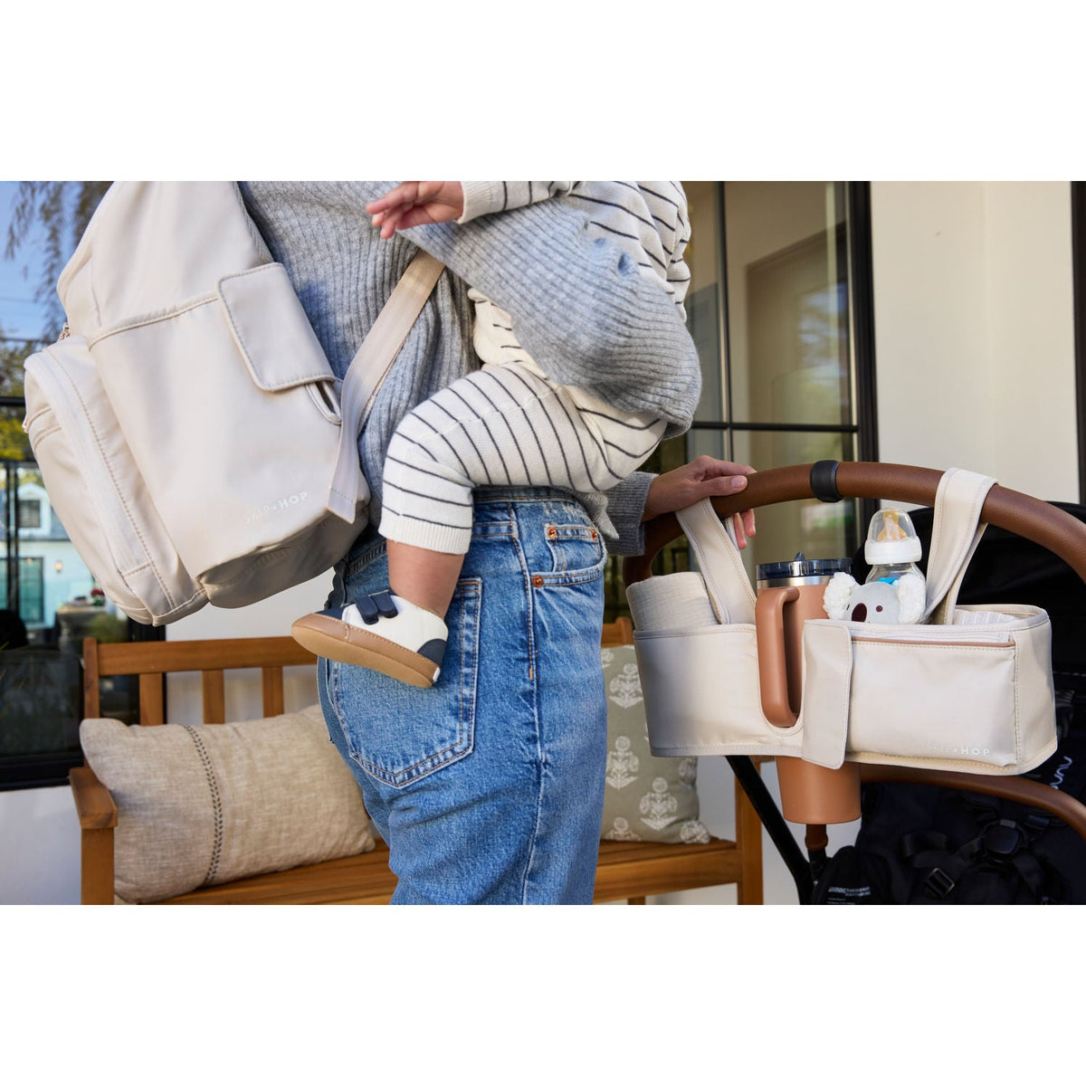 Ultimate Stroller Organiser - Oat