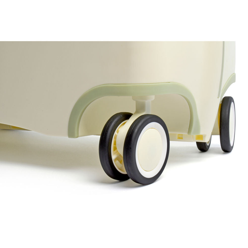 Glide Ride-on Luggage - Ivory White