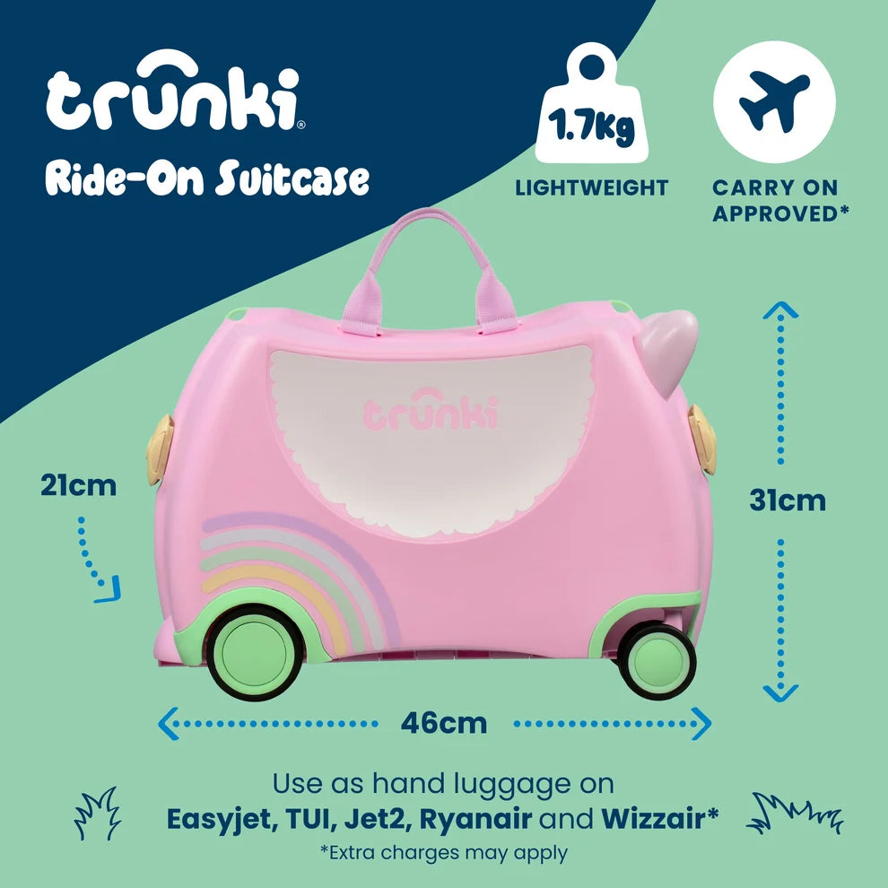 Glide Ride-on Luggage - Una the Unicorn
