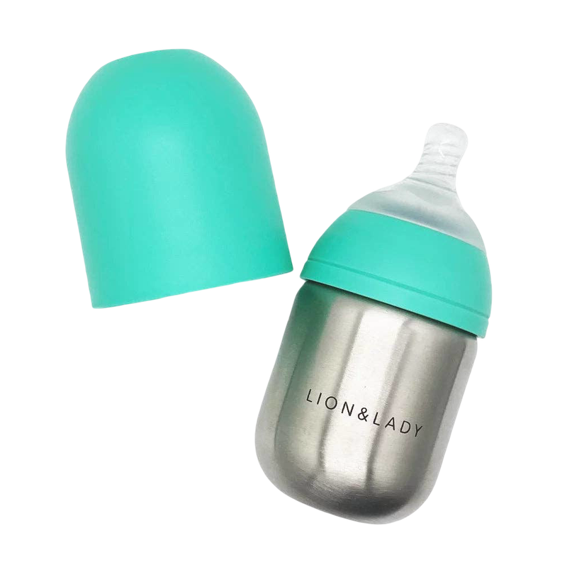 Lion & Lady Baby Bottle - Mint