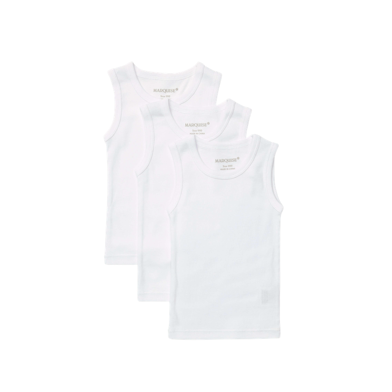 Marquise Baby Cotton Singlet 3 Pack