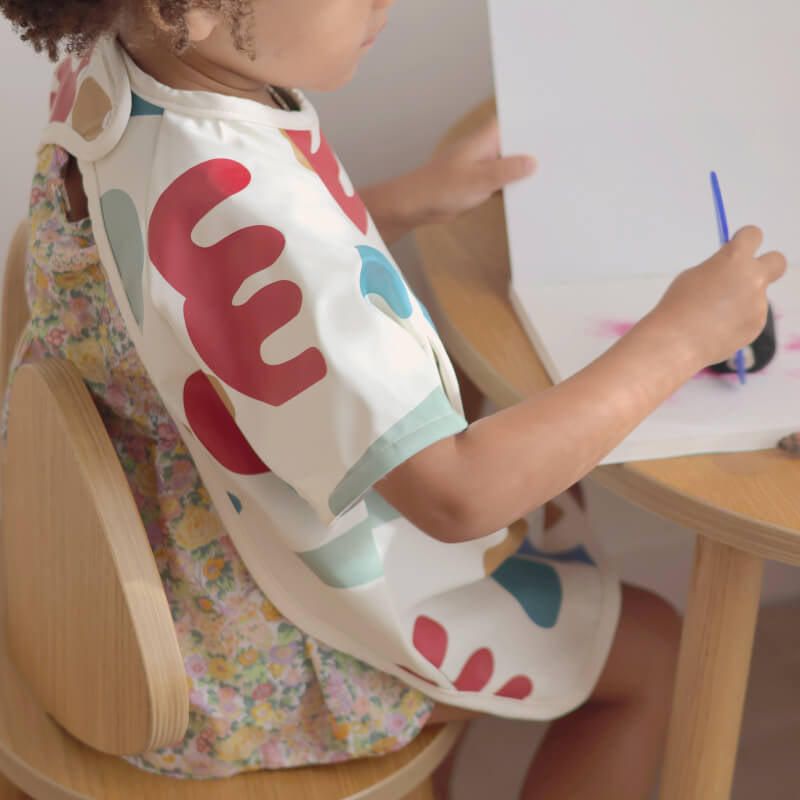 Beaba 2 in 1 Bib w/Removable Sleeves - Playful