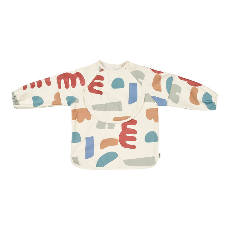 Beaba 2 in 1 Bib w/Removable Sleeves - Playful