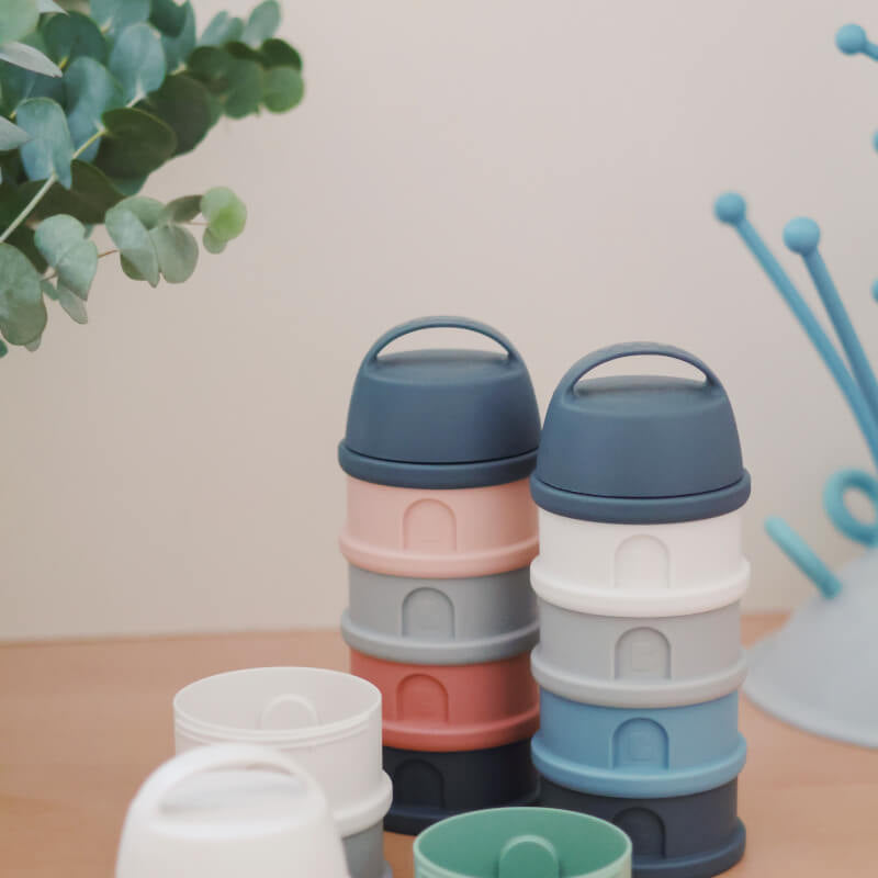 Beaba Formula & Snacks Container - Mineral Grey/Blue