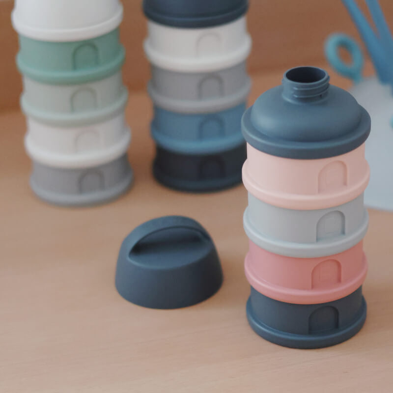 Beaba Formula & Snacks Container - Mineral Grey/Pink