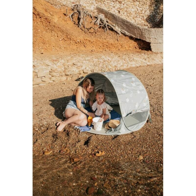 Beaba Breezy Solar Anti UV Tent - Seagrass