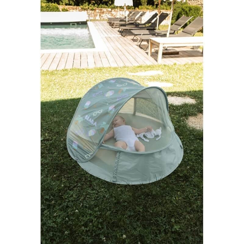 Beaba Breezynest Solar Anti UV Tent - Seagrass