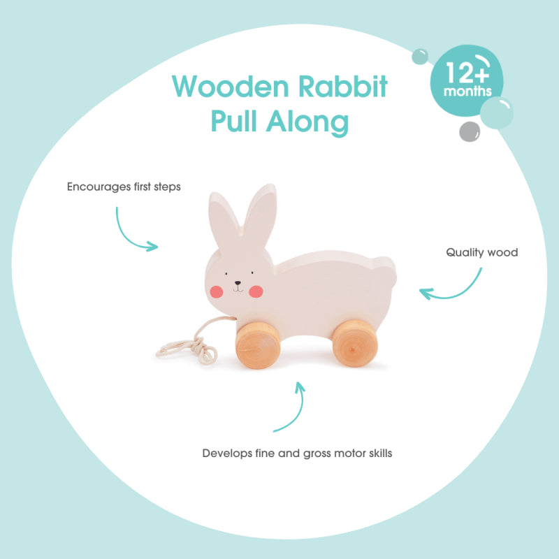 Wooden Pull Along - Rabbit