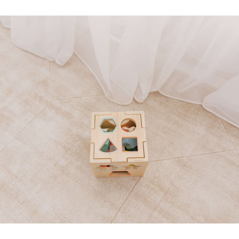 Wooden Shape Sorting Cube