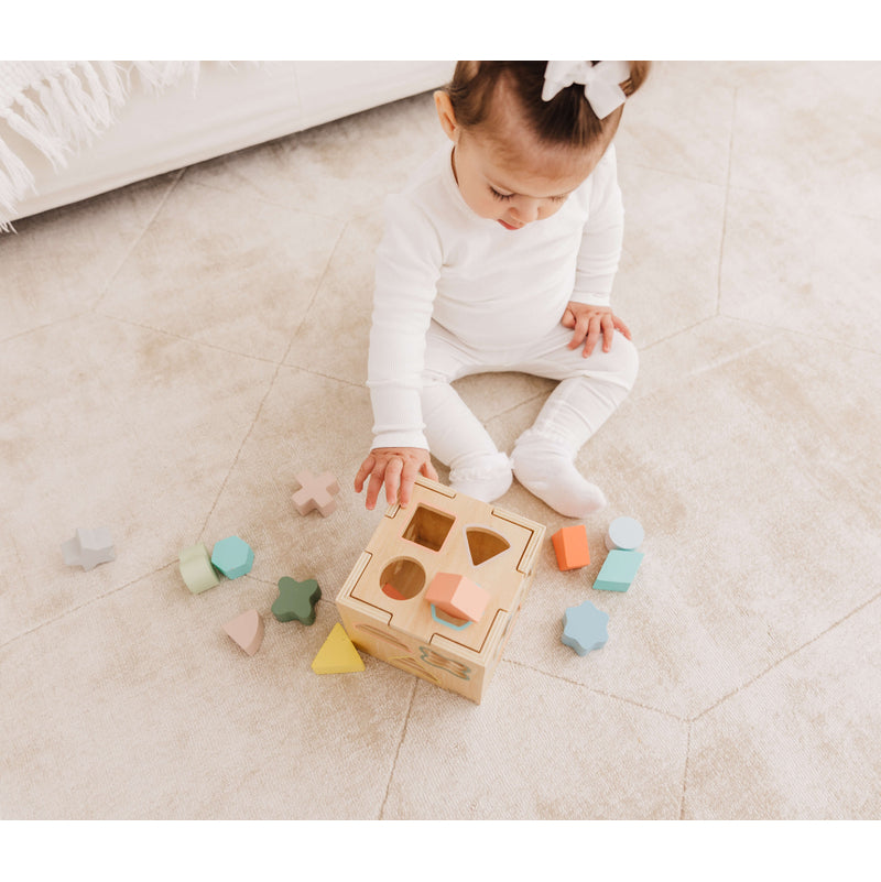 Wooden Shape Sorting Cube