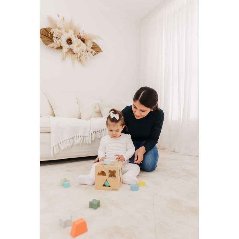 Wooden Shape Sorting Cube