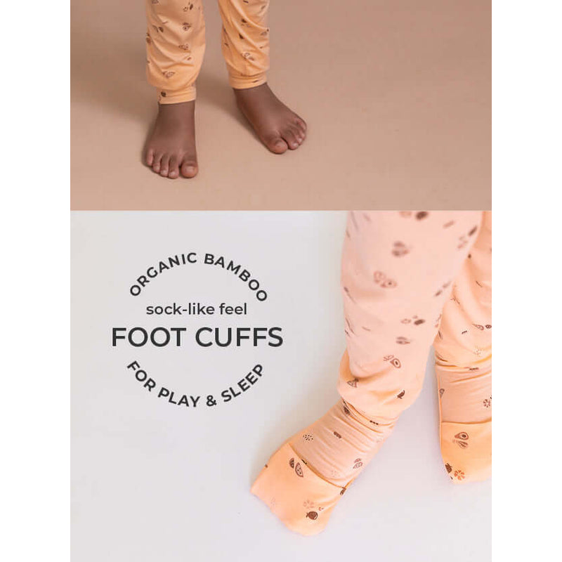 Honey & Stitch Comfort Organic Bamboo Onesies - Veges