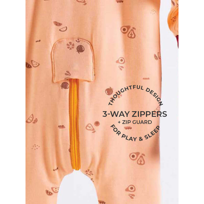 Honey & Stitch Comfort Organic Bamboo Onesies - Veges