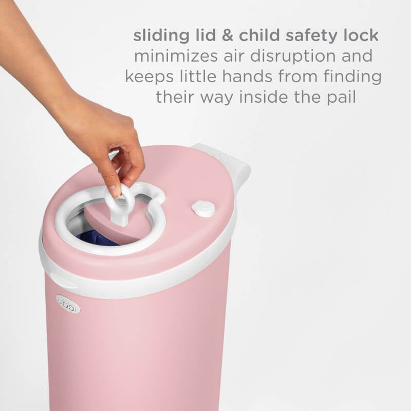Ubbi Nappy Bin - Matte Pink