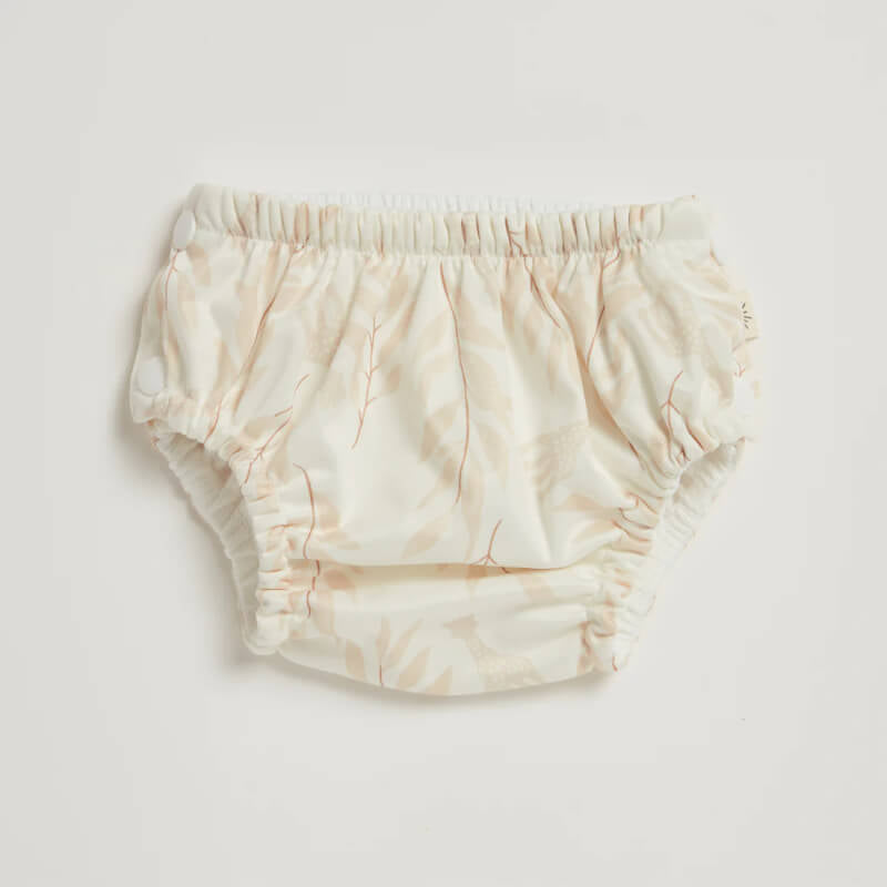 EcoNaps Sophie Olive Leaf Swim Nappy