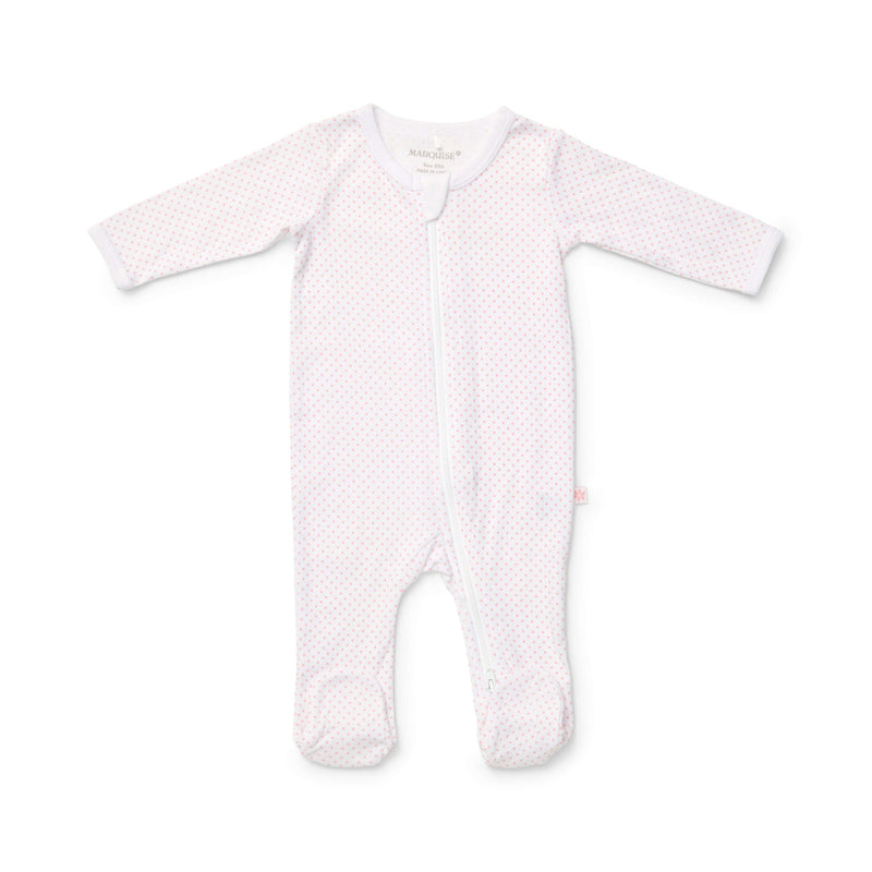 Marquise Everyday Essentials Pink Spot and Stripe Zipsuit 2 Pack