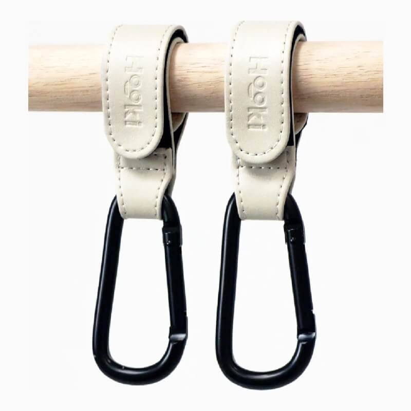Hooki Duo Pram Hook Clip Set - Ivory
