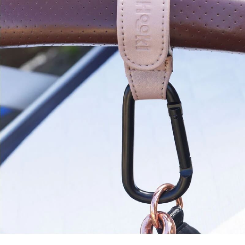 Hooki Duo Pram Hook Clip Set - Mauve