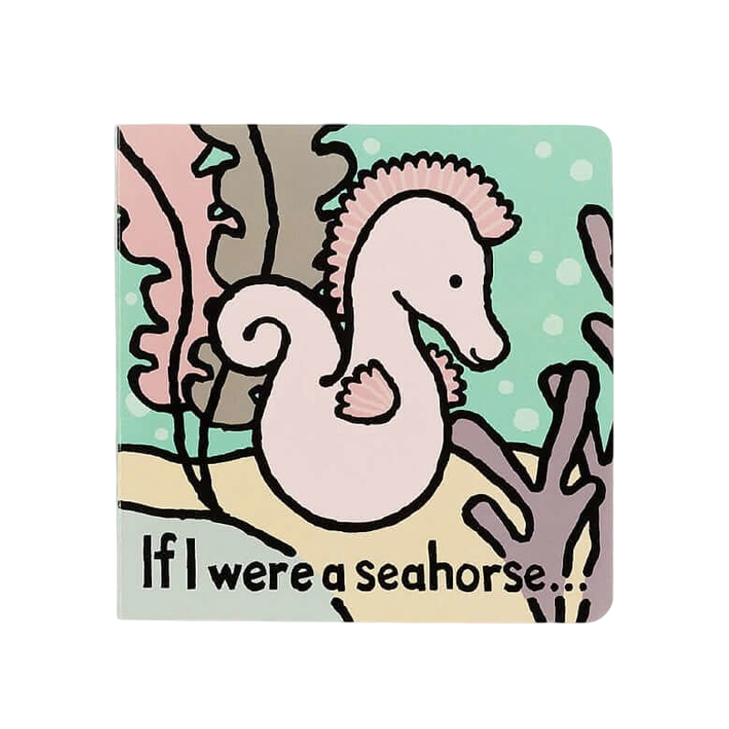 Jellycat If I Were A Seahorse Book 15cm