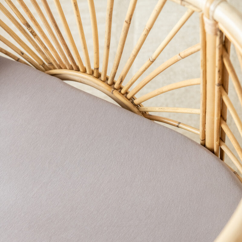 KIIN BABY Organic Fitted Bassinet/Change Pad Sheet - Lilac