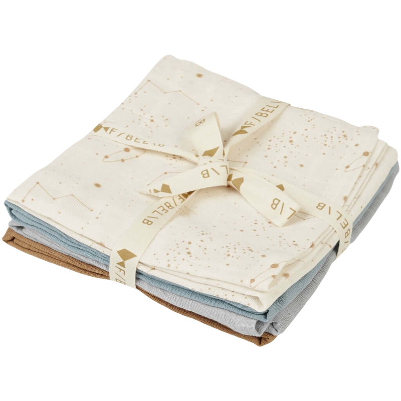 Fabelab Muslin Wraps 4 Pack - Galaxy