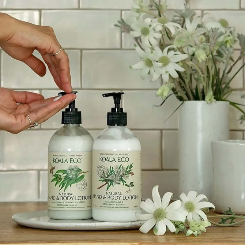 Natural Hand & Body Lotion - Lemon Scented Eucalyptus & Rosemary 500ml