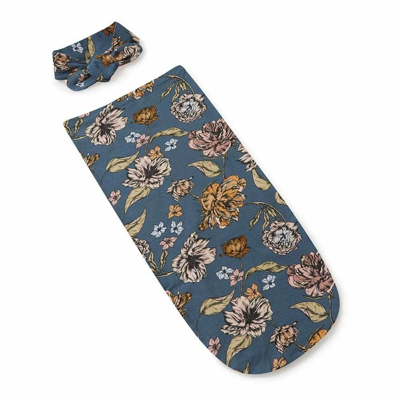 Snuggle Hunny Organic Snuggle Swaddle & Topknot Set - Belle