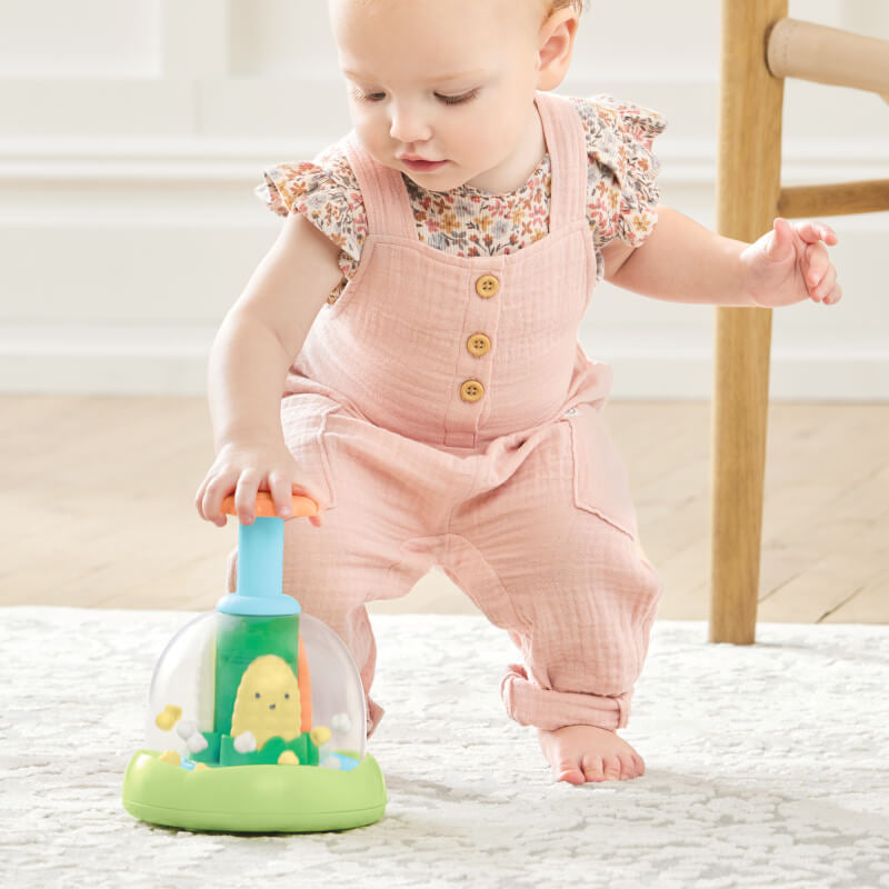 Farmstand Push & Spin Baby Toy