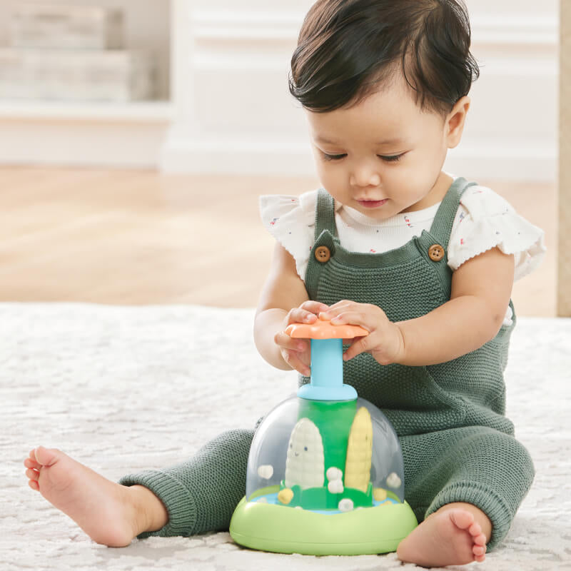 Farmstand Push & Spin Baby Toy
