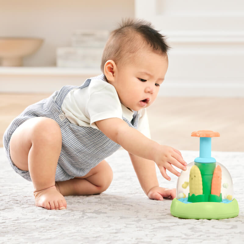 Farmstand Push & Spin Baby Toy