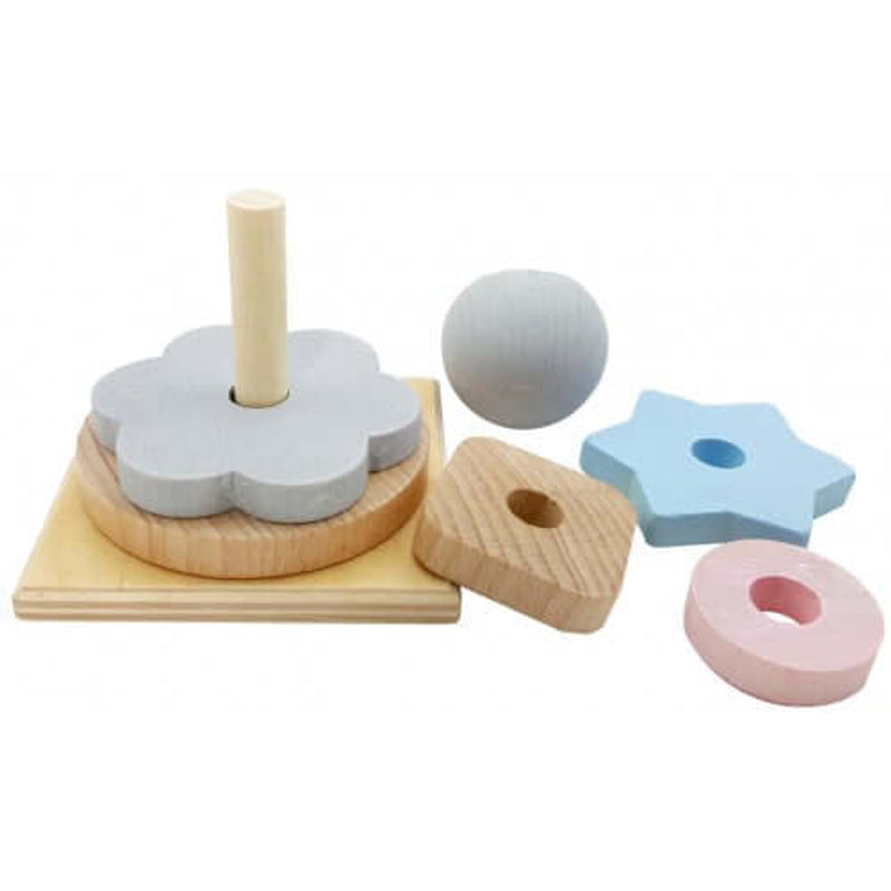 Hess-Spielzeug Stacking Tower - Natural