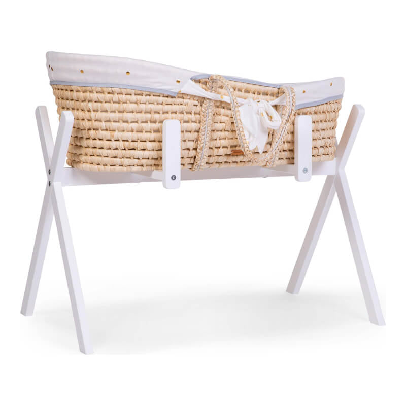 Tipi Stand For Moses Basket + Baby Gym - White