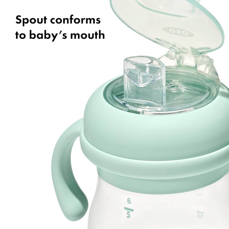 OXO Tot Transitions Soft Spout Sippy Cup With Removable Handles