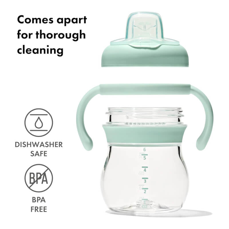 OXO Tot Transitions Soft Spout Sippy Cup With Removable Handles