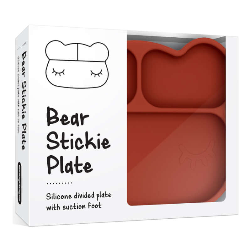 We Might Be Tiny Bear Stickie Plate