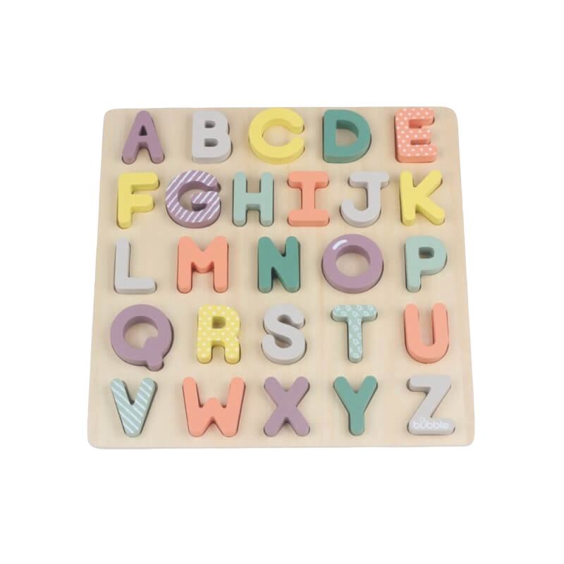 Bubble Wooden Alphabet Puzzle
