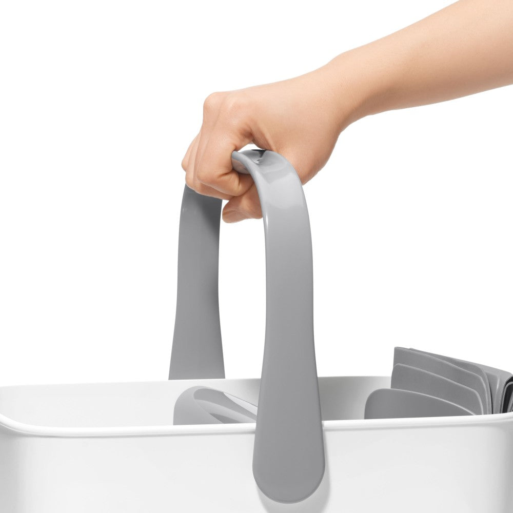 Nappy Caddy with Changing Mat - Grey