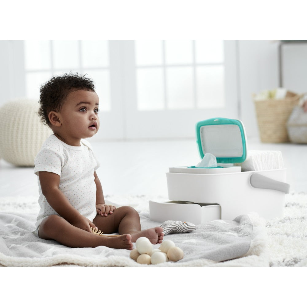 Nappy Caddy with Changing Mat - Grey